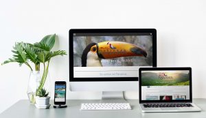 myPanama Website mit Tukan-Header auf mehreren Geräten