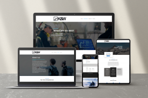 K&W Consulting Website auf Desktop, Laptop, Tablet, Phone