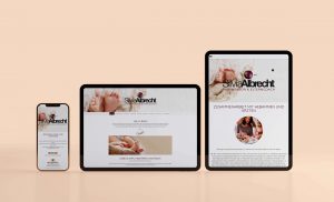 Website Silvia Albrecht auf Phone, Tablet, Tablet groß